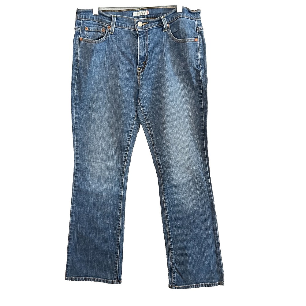 Levi's 515 Women's Boot Cut Medium Wash Blue Denim Jeans Size 12 Long‎